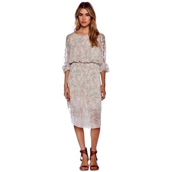 Free People Charlotte Midi Victorian Style Floral Dress - Picture 15 of 15